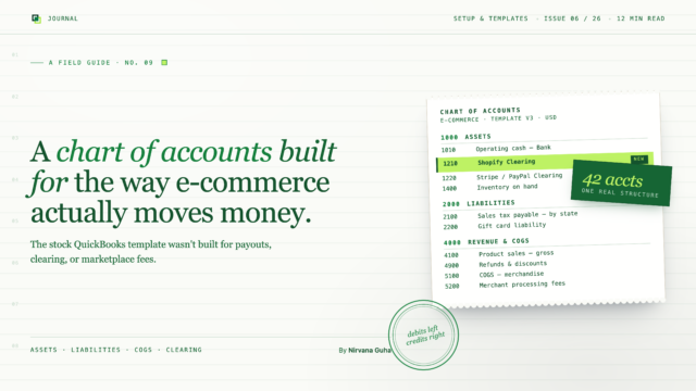E-commerce Chart of Accounts
