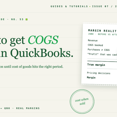 Coût des marchandises vendues pour les vendeurs Shopify dans QuickBooks : un guide pratique