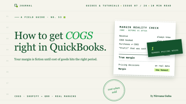COGS for Shopify Sellers in QuickBooks: A Practical Guide