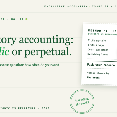 E-Commerce-Inventarbuchhaltung: Periodisch vs. Periodisch