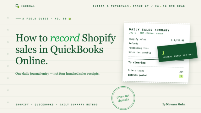 How to Record Shopify Sales in QuickBooks Online - LedgerPort How to Record Shopify Sales in QuickBooks Online