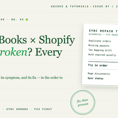 Intégration QuickBooks Shopify ne fonctionne pas ? Toutes les solutions
