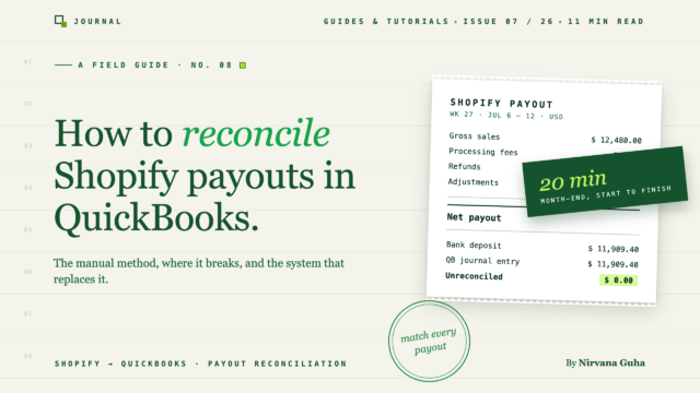 How to Reconcile Shopify Payouts in QuickBooks - LedgerPort How to Reconcile Shopify Payouts in QuickBooks