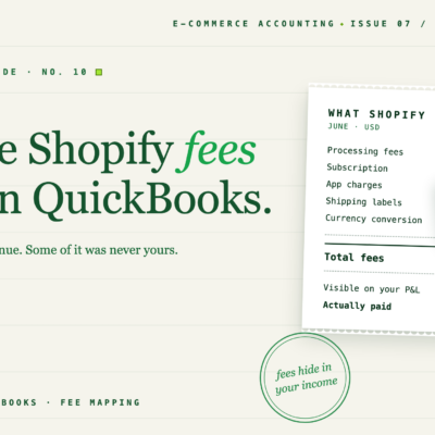 Commissioni Shopify in QuickBooks: dove si nascondono e come registrarle