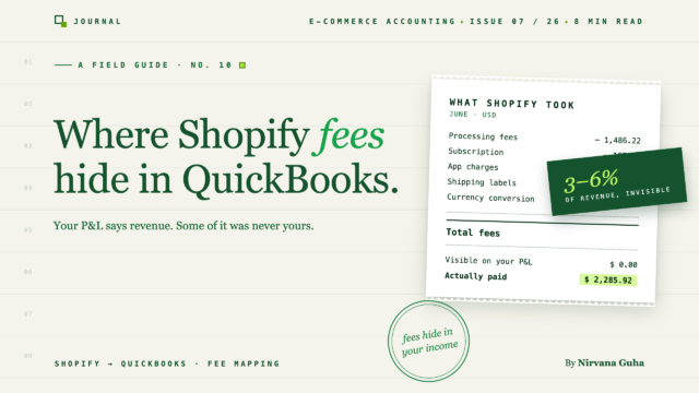 Shopify Fees in QuickBooks - LedgerPort Shopify Fees in QuickBooks