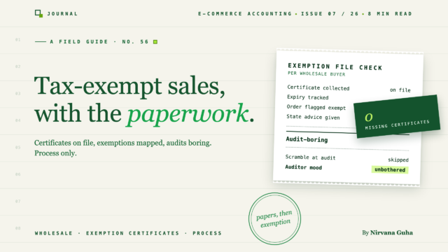 Tax-Exempt Sales Bookkeeping: Certificates & Clean Books