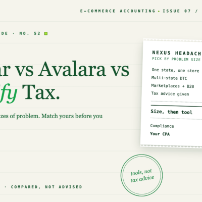 TaxJar vs Avalara vs Shopify Tax: Ein ehrlicher Vergleich